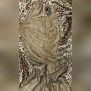 Long metallic with stones dress